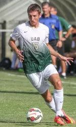 Redshirt junior Stewart Abrahart of the UAB men's soccer team earned the UAB Student-Athlete of the Week award, as announced on Monday.