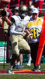 J.J. Nelson ranks third in the nation in kickoff return average (34.7).