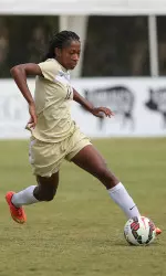 Sophomore forward Kimberly Fincher broke the scoreless tie at Southern Miss on Oct. 3 with her third goal of the year in the 51st minute.