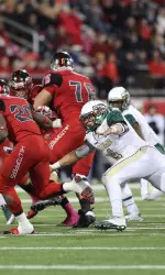 Junior linebacker Jake Ganus led UAB with eight tackles, 2.5 for loss, in last Saturday's 42-39 win at WKU.