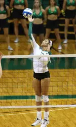 Sophomore Gabby Deshotel led UAB with 19 kills.