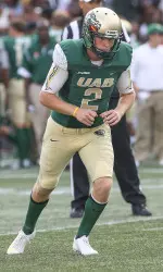 Senior kicker Ty Long has connected on 10-of-13 field goals for UAB this season.