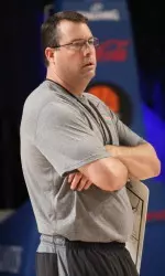 Head coach Jerod Haase led his team through a two-hour practice on Tuesday in preparation for No. 2 Wisconsin.