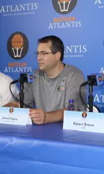 Head coach Jerod Haase seen here at Tuesday's press conference in Atlantis.