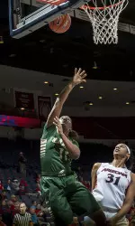 Sophomore Janeka Williams finished with six points on 3-of-5 shooting.
