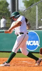 Megan McGrath homered to center field in UAB's first game of the day as the Blazers dropped two contests to ranked opponents at Getterman Stadium.