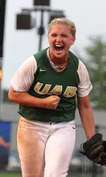 Senior pitcher Leigh Streetman started UAB's game vs. Drake and got the win, and came in to relieve Campbell in game two to pick up two wins on Saturday.