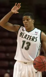 Chad Frazier's 21 points were a game high for the Blazers.