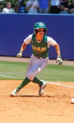 Sophomore infielder Caitlin Attfield currently leads the squad in batting average (.375), hits (12), home runs (1), total bases (17), slugging percentage (.531), and stolen bases (3).