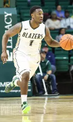 Denzell Watts scored nine points for the Blazers in Thursday's win vs. Marshall.