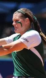 Senior Lannah Campbell got the start for UAB in the circle Thursday night to open the season against South Alabama.