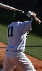 Junior outfielder Chase Davis had three RBI on Wednesday night at Jacksonville State.
