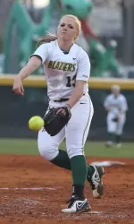 Senior Leigh Streetman tossed a shutout in game one as UAB took two from FIU, 10-0 and 5-2 on Saturday.