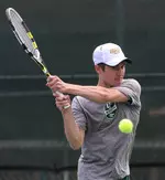 Donovan McSeveney was one of three Blazers to pick up a singles win Saturday.