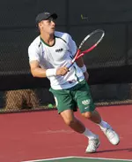 Chris Helliar won his match Sunday at No. 1 singles by a 6-2, 6-1 score.