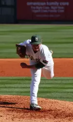 Freshman left-handed pitcher Thomas Lowery earned his first victory of 2014 on Saturday afternoon.