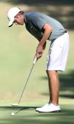 Sophomore Martin Rohwer is in 10th place through two rounds at the 2014 Conference USA Championships.