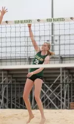 Sara Rishell and Rachel Fairbanks finished 3-0 to win the Lower Division Bracket Saturday.