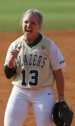 Senior Leigh Streetman capped her Blazer career on Saturday as she along with Kristen and Megan McGrath and Lannah Campbell end a run of four NCAA Tournament appearances of the senior class.