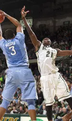 Tosin Mehinti is one of the best returning shot blockers in Conference USA this season.