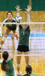 Senior Sara Rishell led all players with 17 kills in the match.