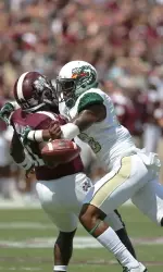 Tevin Crews had seven tackles, including a tackle for loss against Mississippi State.
