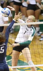 Senior Sara Rishell ranks eighth in Conference USA with a .337 attack percentage.