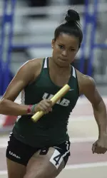 Shelby Barker helped the UAB 4x400-meter relay 'A' team to a time of 3:54.19 and also recorded a mark of 4.94 meters in the long jump on Saturday at the Blazer Invite at the Birmingham CrossPlex.
