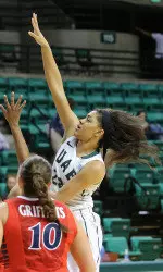 Junior Kayla Anderson recorded a career-high six blocks and five assists in the win over FIU.