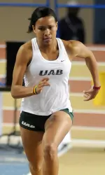 The Blazers' day was highlighted by four top-15 finishes, including Shelby Barker's ninth place finish in the women's 500-meter dash.