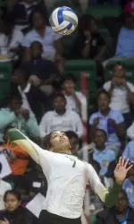 Junior outside hitter Gabby Deshotel ranks second in all of NCAA DI volleyball in points and kills heading into the weekend.