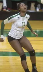 Freshman Victoria Young led the Blazers with a team-high clip of .412.