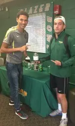 William White and Erik Henze participated in "Penny Wars" as members of the men's soccer team.