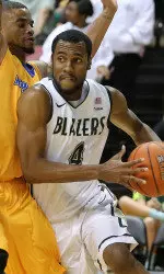 UAB guard Robert Brown finished with a team-high 20 points on Saturday.
