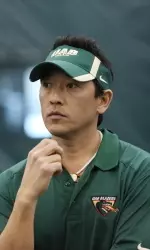 Head coach Mark Tjia and the Blazers return home to face Lamar on Sunday at Noon CT.