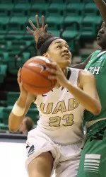 Junior Kayla Anderson recorded a season-high nine rebounds against WKU.