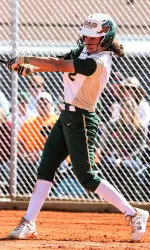 Caitlin Attfield led the Blazers offense with a pair of hits, including a two-run home run