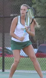 UAB's Amy Lowther recorded one of six singles wins for the Blazers on the day.