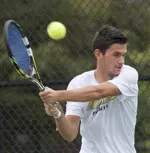 Stepan Vancurik was a winner at No. 5 singles Sunday.