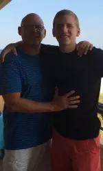 Nick Norton with father Randy.