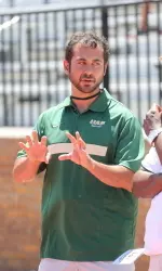 Head coach Kurt Thomas and the Blazers prepare for their second outdoor meet of the season