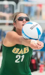 Senior Kiriana Hirini and Bethanie Thomas earned a win against South Carolina.