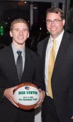 Head Coach Jerod Haase with UAB guard Nick Norton.