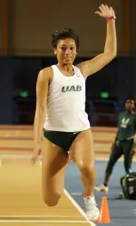 Kendra Gipson was the Blazers' top finisher in the triple jump, placing 12th in the event