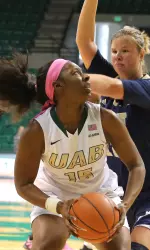 Brittany Winborne reeled in a Conference USA-high 14 rebounds.