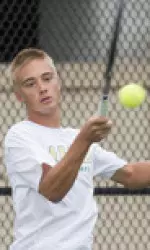 Oliver Poysti earned a singles victory in Monday's competition at Alabama.
