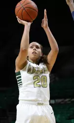 Kuzmanic ranks second among all NCAA freshmen, averaging 2.6 triples per game.