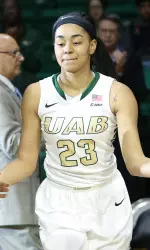 Kayla Anderson is UAB's all-time blocks leader (138).