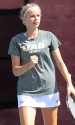 Marlene Herrmann was part of a UAB duo that won the Flight 1 doubles title.