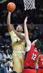 Sophomore Chris Cokley netted a team-best 17 points against the Golden Eagles Thursday night.